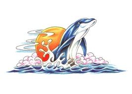 tattoo designs with dolphin