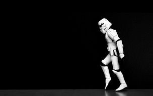 character in a white costume from Star Wars