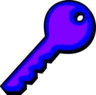 purple key