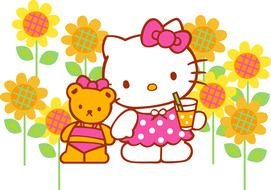 Hello Kitty world drawing