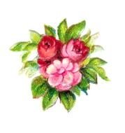 Antique flowers drawing