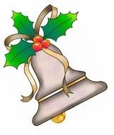 clipart of the christmas bell