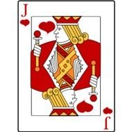 jack in playing cards as a picture for clipart
