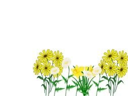 yellow flowers for clipart