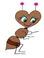 Animated Cartoon Ant drawing
