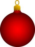 painted red frosted christmas ball