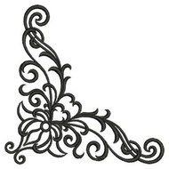 Corner curls in design