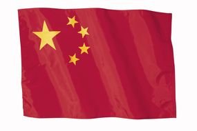 red Chinese Flag drawing