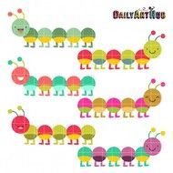 Colorful Caterpillars drawing