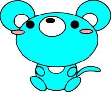 Blue Mouse drawing