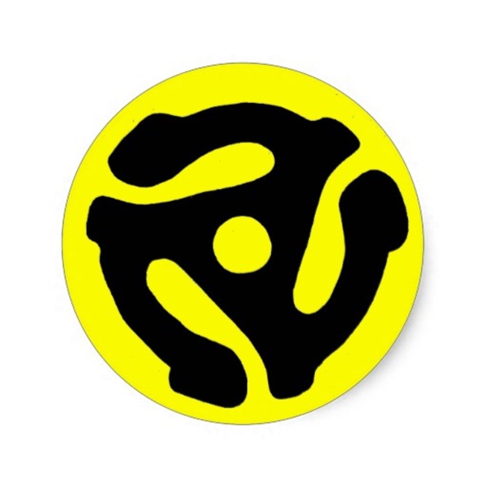 45 Rpm Adapter Stickers Sticker Designs