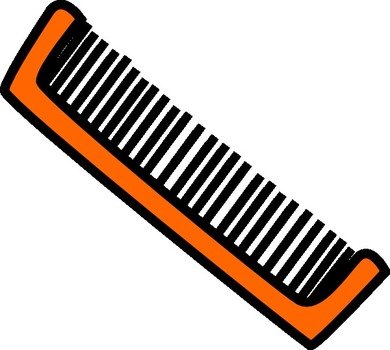 Orange Comb At Clkercom Vector Online Royalty clipart