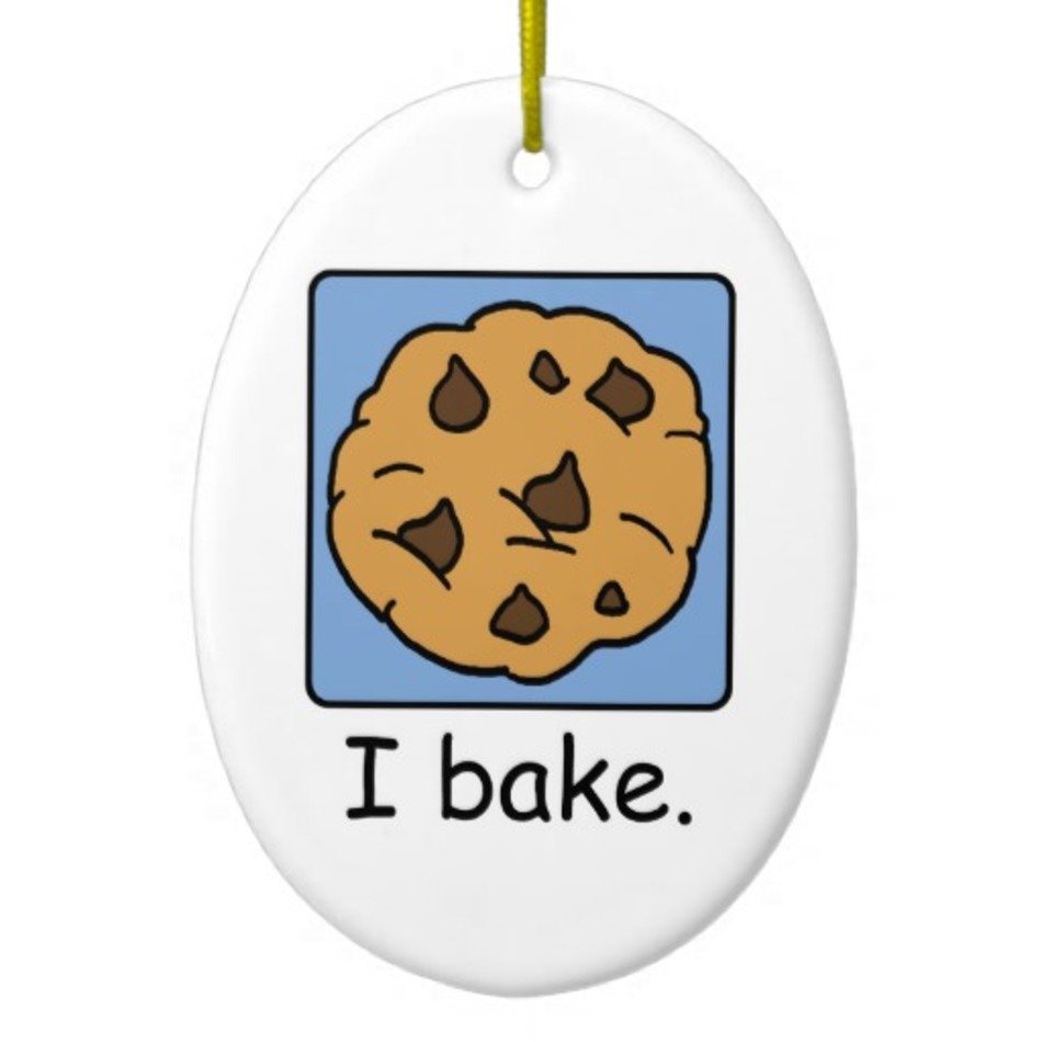 Cartoon Yummy Chocolate Chip Cookie Christmas Tree Ornament