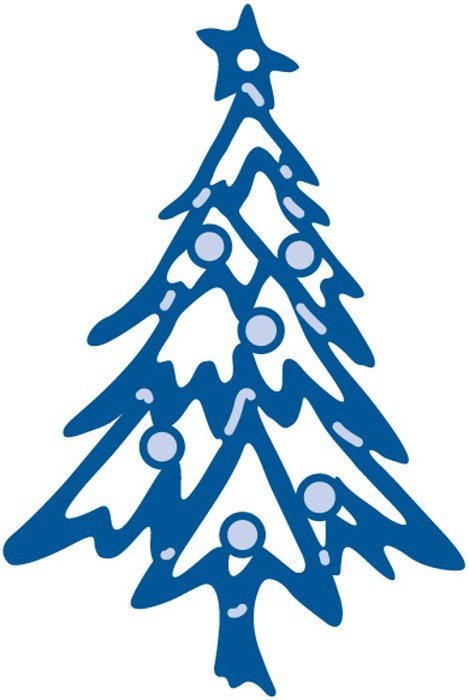 Christmas Tree Stencil Outline