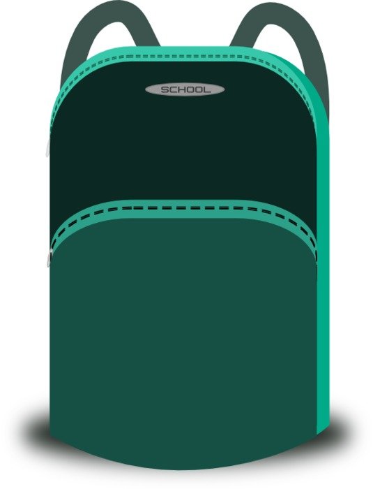Free To Use & Public Domain School Bag N2
