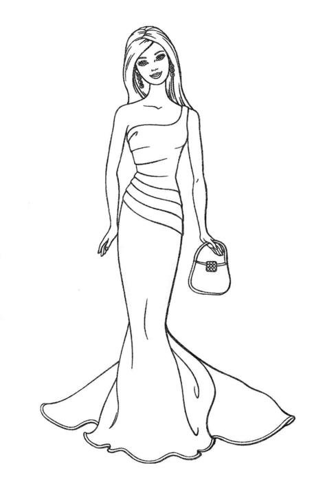 Black and white drawing of Ariel