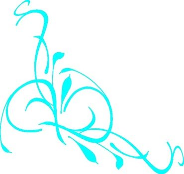 Turquoise Swirl Car Tuning