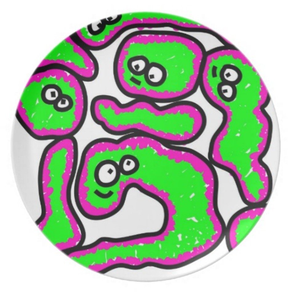 Influenza Virus Dinner Plates Zazzle