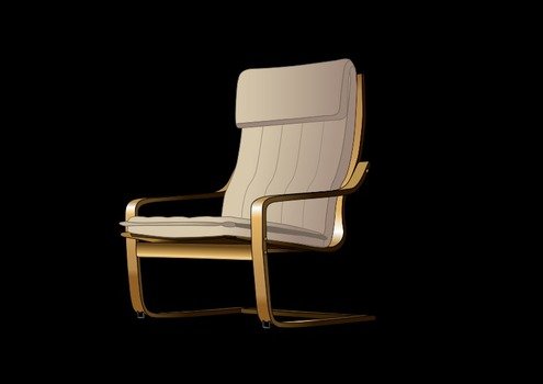 armchair in the dark