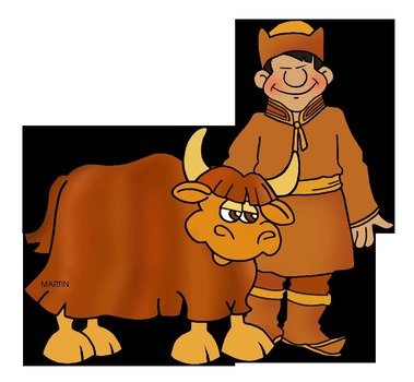 drawing of a man near the bull