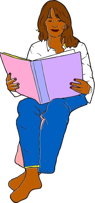 Woman Reading Panda Free Images
