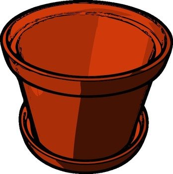 Empty Flowerpot At Clkercom Vector Online