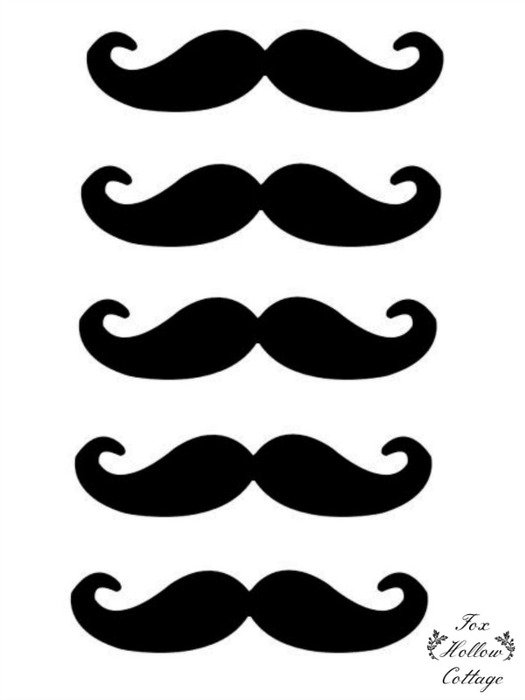 clip art with mustaches