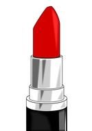 red Lipstick Makeup drawing