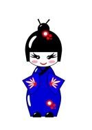 painted figure of an asian girl