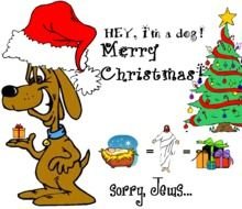 Hey Im A Dog Holiday Card Series N2