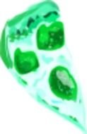 green Piece Of Pizza drawing