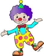 funny clown on a white background