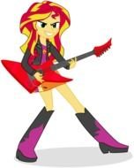 drawing of a girl with a guitar