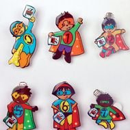 collage from the hero from the video game Basic Math