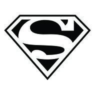 Superman Logo Black And White Best