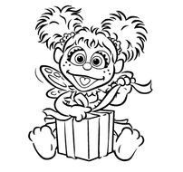little girl with a gift for coloring