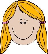 Smiling Girl Face Panda Free Images clipart