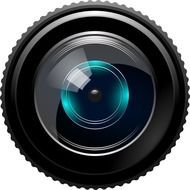 painted camera lens