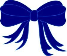 Blue Bow Ribbon At Clkercom Vector Online N2