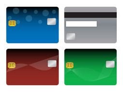 Bank Cards as a picture for clipart