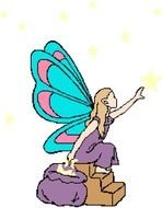 fairy with blue wings