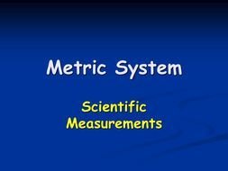 Metric System like the inscription in the picture