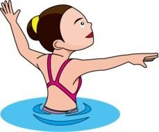 Exercise Swimming drawing