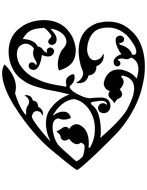 swirl heart as a clipart