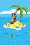 Cartoon Of Castaway drawing