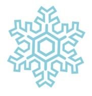 clipart of the blue snowflake