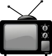 Clipart of Old Television