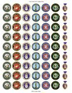 clipart with small military badges