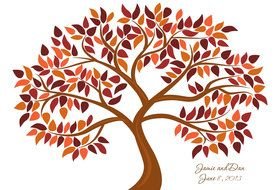clipart of autumn tree