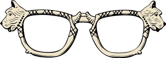 Nerd Glasses Dog